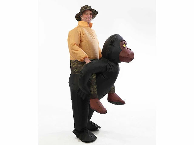 Safari gorilla - opblaasbaar carnavalskostuum - opblaasbaar carnavalskostuum (2x) - afbeelding 1 van  2