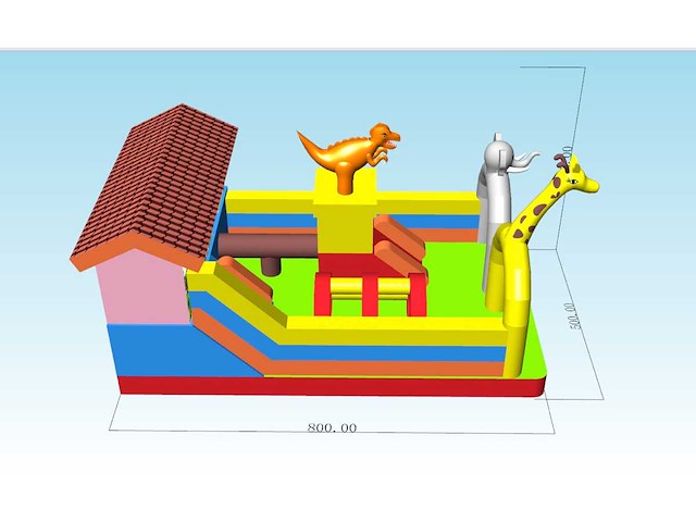 Safari springkasteel - afbeelding 4 van  6