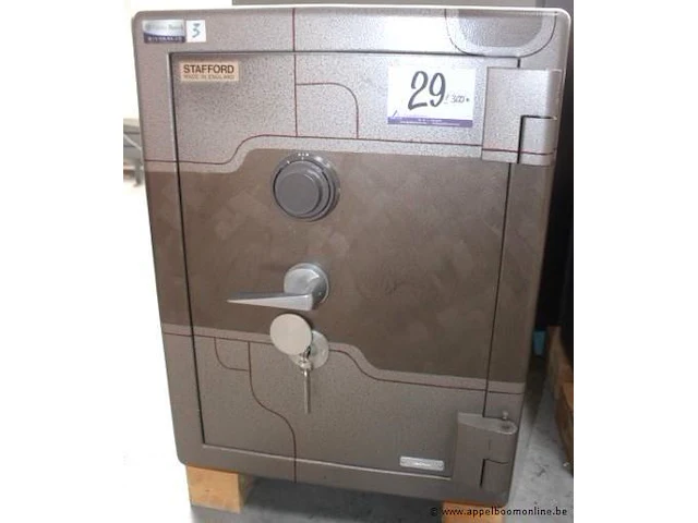 Safe stafford vv sleutel en cijferslot (gew plm 300kg) - afbeelding 1 van  1