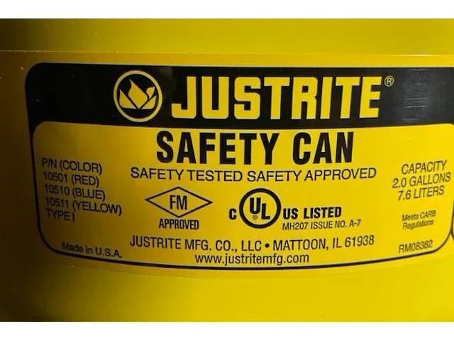 Safetycan justrite - afbeelding 3 van  3