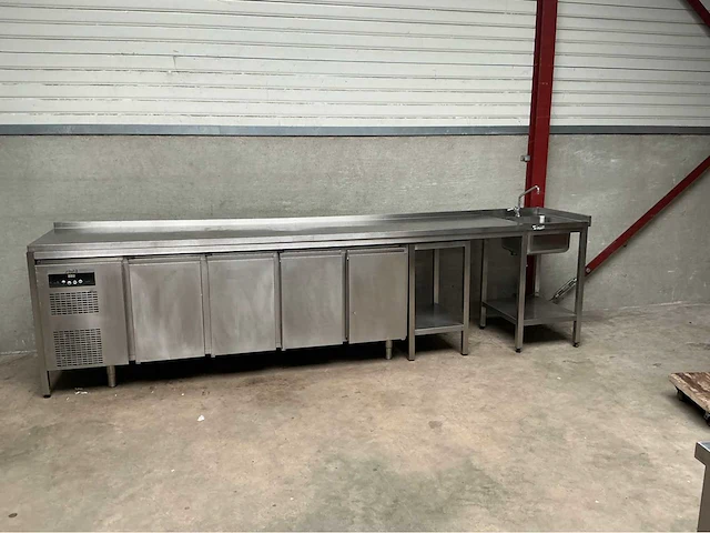 Sagi - kcop41 - koelwerkbank met spoeltafel - afbeelding 1 van  8