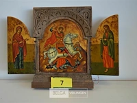 Saint george een de draak h=28 cm