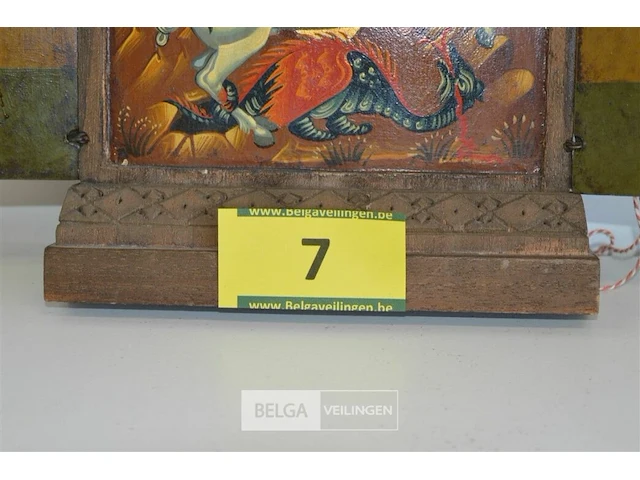 Saint george een de draak h=28 cm - afbeelding 6 van  6