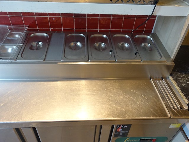 Salade werkbank met 3 deuren topcold - afbeelding 2 van  10