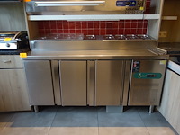 Salade werkbank met 3 deuren topcold