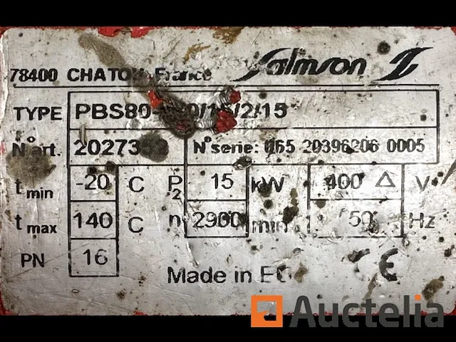 Salmson pbs80 horizontale monobloc pomp - afbeelding 12 van  14