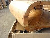 Salontafel - acaciahout en metaal 95cm - afbeelding 2 van  10