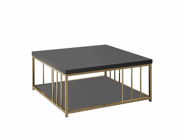Salontafel - antraciet en goud - afbeelding 2 van  5