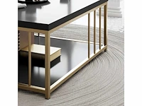 Salontafel - antraciet en goud - afbeelding 3 van  5