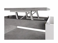 Salontafel - hefblad - hout & mdf - beton - afbeelding 5 van  5