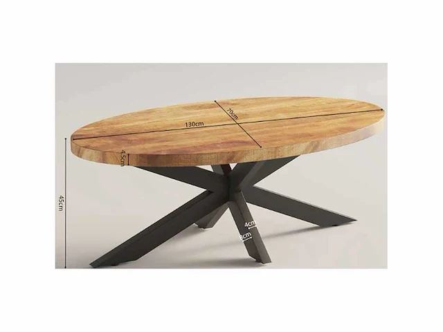Salontafel - mangohout - afbeelding 3 van  7
