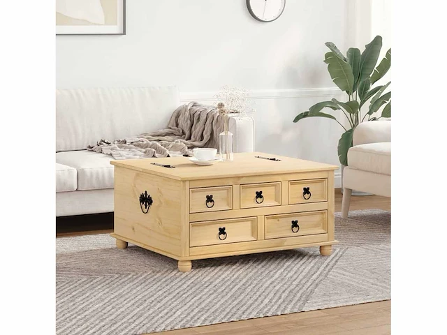 Salontafel - massief grenen - afbeelding 2 van  9