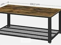 Salontafel - metaal - industrieel - 106x60x45 - afbeelding 3 van  3