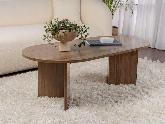 Salontafel - walnoot - afbeelding 1 van  9
