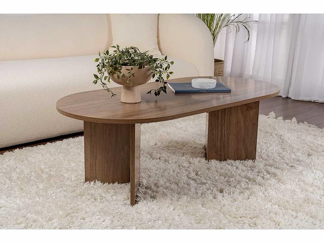 Salontafel - walnoot - afbeelding 2 van  9