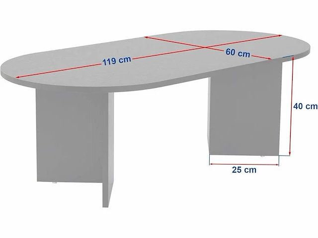 Salontafel - walnoot - afbeelding 3 van  9