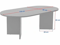 Salontafel - walnoot - afbeelding 3 van  9
