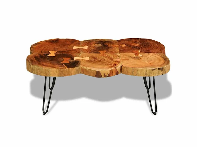 Salontafel 35 cm 6 houten boomstammen - afbeelding 2 van  6