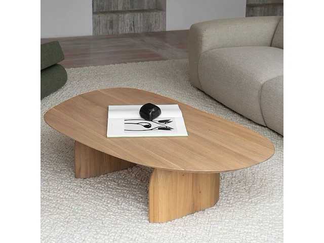 Salontafel eik fineer - afbeelding 1 van  2
