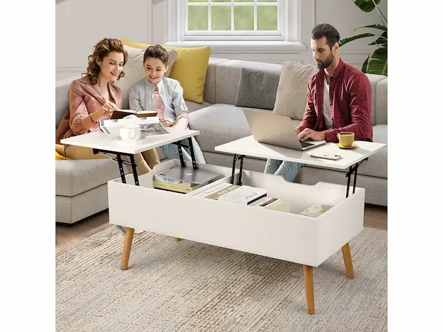 Salontafel, in hoogte verstelbare salontafel, uittrekbaar - afbeelding 8 van  9