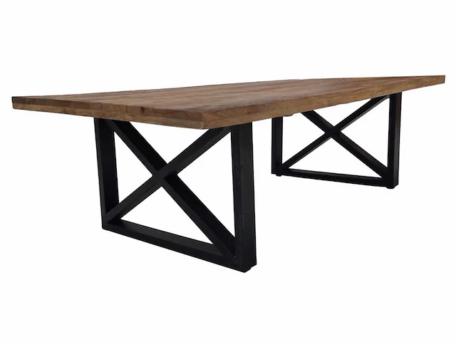 Salontafel iron in massieve mango - afbeelding 1 van  1