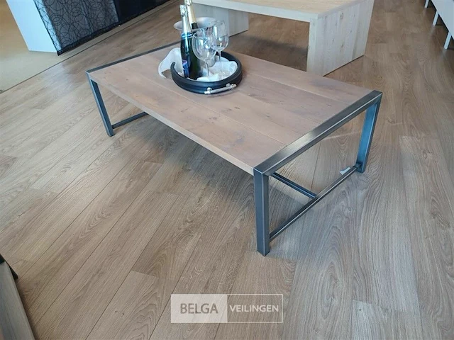 Salontafel massief eik - afbeelding 2 van  2