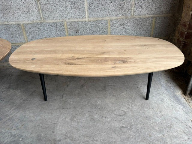 Salontafel massief eik - afbeelding 1 van  1
