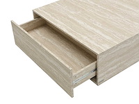 Salontafel met 2 lades in mdf - beige travertijneffect - by pascal morabito - afbeelding 4 van  8
