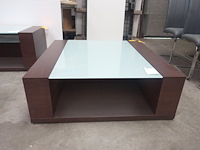 Salontafel met glas - afbeelding 1 van  2