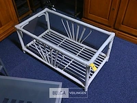 Salontafel met glazen blad