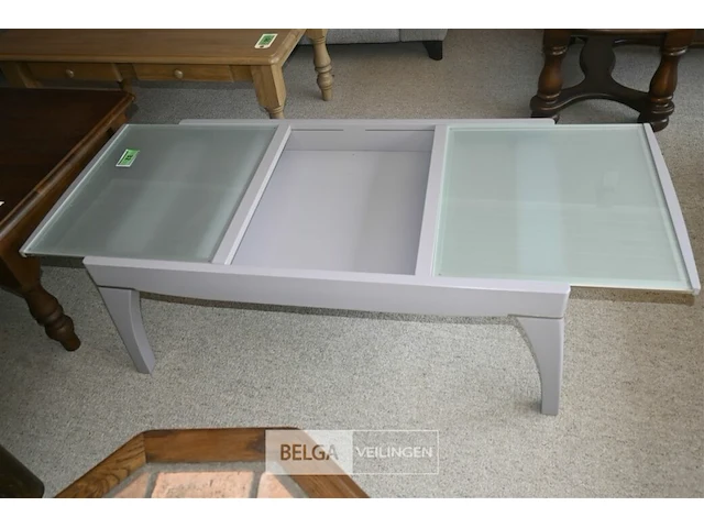 Salontafel met ijzeren onderstel - afbeelding 2 van  2