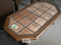 Salontafel met stenen blad - afbeelding 1 van  1