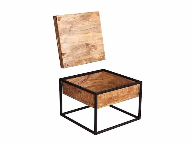 Salontafel surat-60 in massieve mango - afbeelding 1 van  2