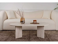 Salontafel, travertijn, 119 x 39,8 x 60 cm - afbeelding 4 van  8