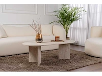 Salontafel, travertijn, 119 x 39,8 x 60 cm - afbeelding 7 van  8