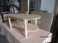 Salontafel van natuurlijk grenen - afbeelding 1 van  4