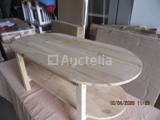 Salontafel van natuurlijk grenen - afbeelding 2 van  4