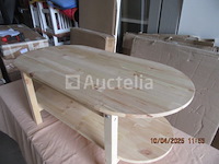 Salontafel van natuurlijk grenen - afbeelding 2 van  4