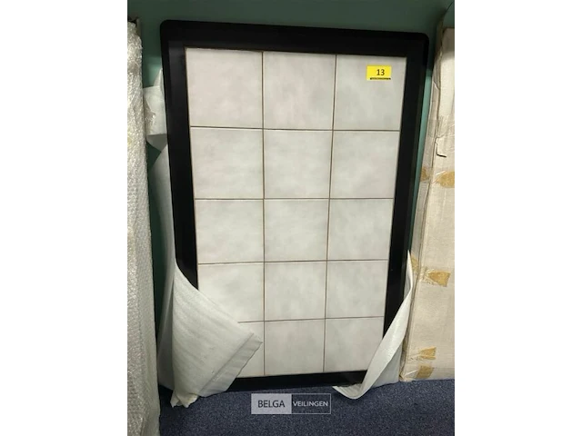 Salontafelblad met tegels zwart - afbeelding 2 van  2