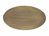 Salontafels van gehard glas en metaal - helder en goud - afbeelding 4 van  5