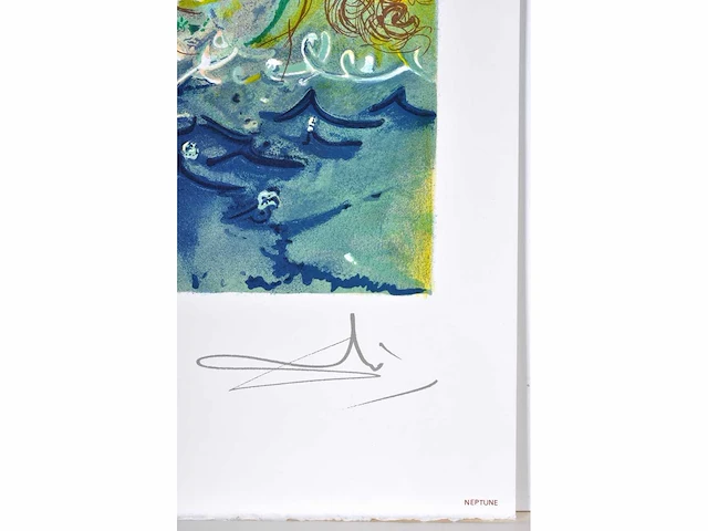 Salvador dali - les chevaux daliniens ‘neptune' - printografie - afbeelding 3 van  5