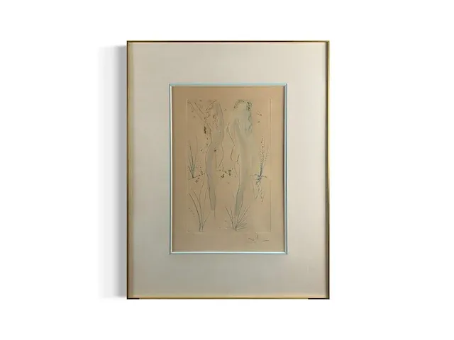 Salvador dali - originele ets - afbeelding 1 van  3