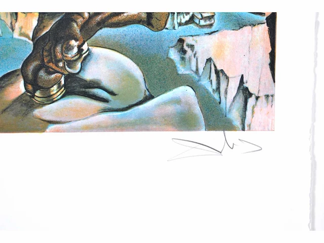 Salvador dali (naar) - famille de centaures marupiaux - litho - afbeelding 3 van  7
