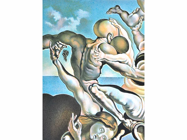 Salvador dali (naar) - famille de centaures marupiaux - litho - afbeelding 6 van  7
