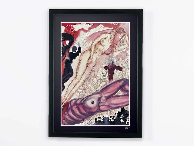 Salvador dali (naar) "biblia sacra , 1969" - 70x50 cm - gelimiteerde oplage 30 stuks - afbeelding 1 van  8