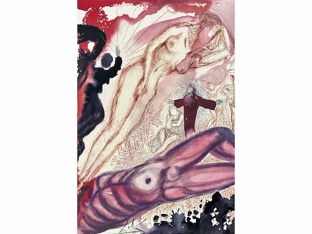 Salvador dali (naar) "biblia sacra , 1969" - 70x50 cm - gelimiteerde oplage 30 stuks - afbeelding 3 van  8