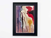 Salvador dali (naar) "sodome et gomorrhe , 1967" - 70x50 cm - gelimiteerde oplage 30 stuks - afbeelding 1 van  6