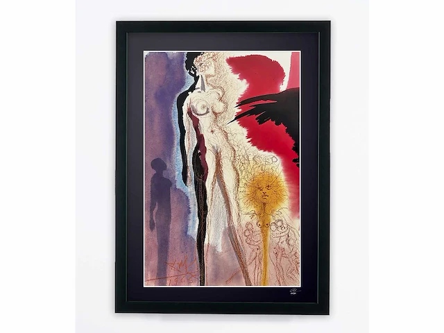 Salvador dali (naar) "sodome et gomorrhe , 1967" - 70x50 cm - gelimiteerde oplage 30 stuks - afbeelding 2 van  6