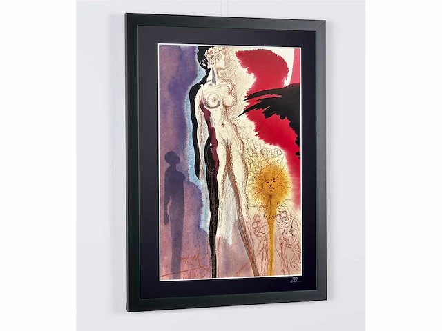 Salvador dali (naar) "sodome et gomorrhe , 1967" - 70x50 cm - gelimiteerde oplage 30 stuks - afbeelding 3 van  6