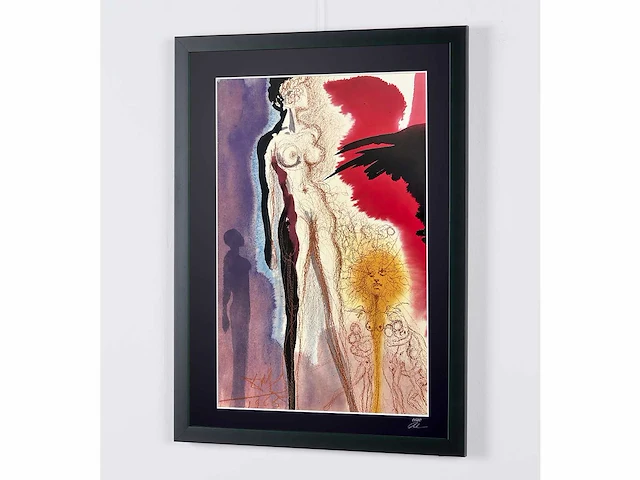 Salvador dali (naar) "sodome et gomorrhe , 1967" - 70x50 cm - gelimiteerde oplage 30 stuks - afbeelding 4 van  6